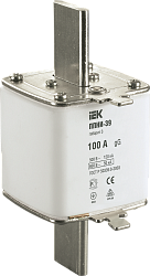 Плавкая вставка предохранителя ППНИ-39 габарит 3 100А IEK DPP50-100