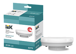 Лампа светодиодная T110 таблетка 20Вт 230В 4000К GX70 IEK LLE-T110-20-230-40-GX70