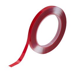 Двухсторонний скотч REXANT, прозрачный, на акриловой основе, 9 мм, ролик 5 м 09-6509