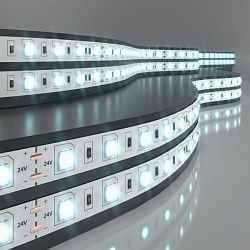 Лента светодиодная 24V 14,4W 60Led 5050 IP20 холодный белый, 5м Elektrostandard a052967