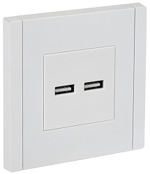 FORTE&PIANO Розетка USB A+A 3,1А FP249 белый IEK FP-U21-D31-K01