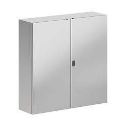 Корпус навесной STH с М/П двухдверный из нержавеющей стали AISI316 1000х1000х300мм с фланцем DKC R5S R5STH1013F-316