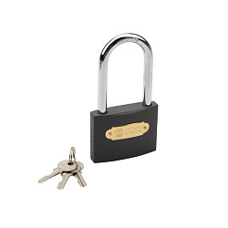 Замок навесной серия «Чугун» 75 мм длинная дужка ЧЕТЫРЕ СЕЗОНА 79-0027