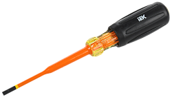 ARMA2L 5 Отвертка диэлектрическая SLIM SL4,0х100 Т3 IEK A2L5-SC31-T3-SL-40-100