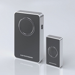 Звонок беспроводной 38M IP20 DBQ27M WL Чёрный/Серебро Elektrostandard a055696