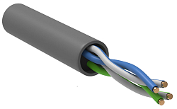 Витая пара U/UTP 5E 24AWG 2PR PVC 1м серый 100м РФ GENERICA BC1-C5E02-111-100-R-G