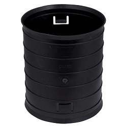 Муфта быстросъемная для двуст. труб d160 мм черная EKF-Plast CQR160