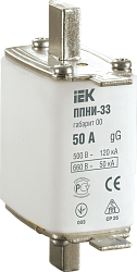 Плавкая вставка предохранителя ППНИ-33 габарит 00 6А IEK DPP10-006