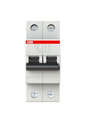 Автоматический выключатель SH202-C10, 2P, 10А, хар-ка C, 6kA 2CDS212001R0104