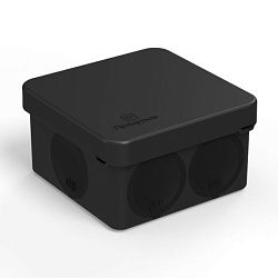 Коробка для прямого монтажа о/п 70х70х40 IP66 ЧЕРНАЯ безгалогенная (HF) (150шт/кор) Промрукав 60-0200-9005