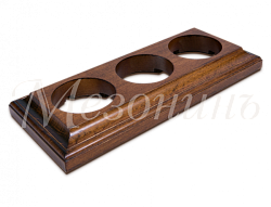 Рамка трехместная "Престиж" темный дуб, для наружного и внутреннего монтажа, ТМ "МезонинЪ" GE70708-2 GE70708-26