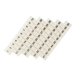 Маркеры для JXB-ST/Push-in 6 с нумерацией 1-50 (100 шт.) EKF zb-st-6-1-50