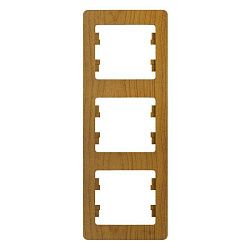 Рамка 3-м Glossa вертикал. дерево дуб SE GSL000507 288540