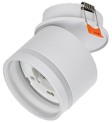 LIGHTING Светильник 4033 встраиваемый поворотный под лампу GX53 белый IEK LT-UVB0-4033-GX53-1-K01