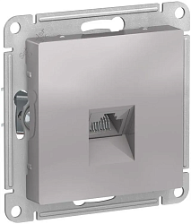 Розетка компьютерная 1-м AtlasDesign RJ45 кат.5E механизм алюм. SE ATN000383 1240254