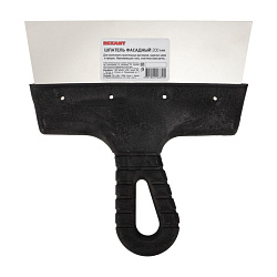 Шпатель фасадный 200 мм нержавеющая сталь, пластмассовая ручка REXANT 89-0206