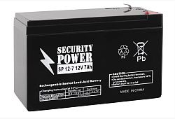 Аккумуляторная батарея Security Power SP 12-7 12V/7Ah ПП0512102023
