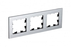 Рамка 3-м AtlasDesign Nature метал. серебр. SE ATN312103 1307963