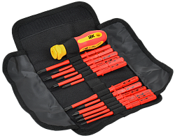 ARMA2L 5 Набор диэлектрической отвертки со сменными жалами SLIM Т2 13шт IEK A2L5-NS30-T2-13