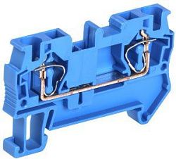 Клемма пружинная КПИ 2в-4 41А синяя IEK 