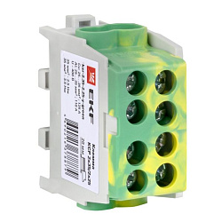 Клемма распределительная КСР с двойным винтом 2x35/2x25 желто-зеленая EKF 