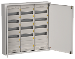 TITAN 5 Корпус металлический ЩРн-180 (3х60) 835х830х140мм IP31 серый (две двери) IEK TI5-50-N-3X060-31-7035