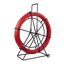 Протяжка кабельная (УЗК в тележке), стеклопруток, d=11,0мм, 150м, красная REXANT 47-1115