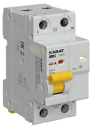 KARAT Устройство защиты от дугового пробоя 1P+N 40A IEK KA-DP10-1-040