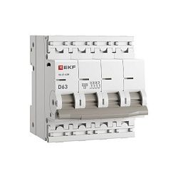 Авт. выкл. 4P 63А (D) 4,5kA ВА 47-63N EKF PROxima M634463D