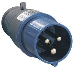 Вилка переносная ССИ-013 2P+PE 16А 200-250В IP44 IEK 
