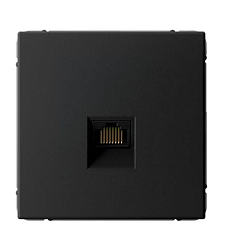 Розетка компьютерная ArtGallery RJ45 кат.6A механизм карбон SE GAL001086 1823509