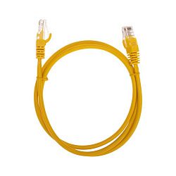 Патч-корд U/UTP, CAT 5e, RJ45-RJ45, 26AWG, LSZH, желтый, 1м REXANT 02-0105-1