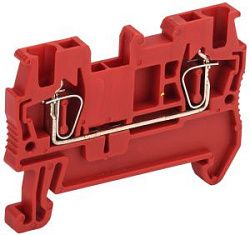 Клемма пружинная КПИ 2в-1,5 17,5А красная IEK 