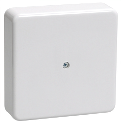 Коробка распаячная КМ для открытой проводки безгалогенная (HF) 100х100х29мм белая IEK UKO10-100-100-029-K01-E