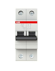 Автоматический выключатель SH202-C25, 2P, 25А, хар-ка C, 6kA 2CDS212001R0254