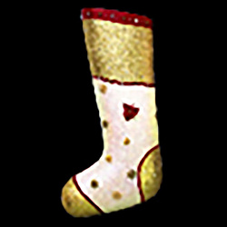 Декоративная объемная фигура Рождественский носок 190 см (цвет на выбор) 501-730