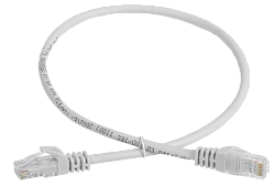 Шнур коммутационный (патч-корд) кат.5E UTP 0,5м серый GENERICA PC01-C5EU-05M-G