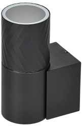 LIGHTING Светильник уличный 5107 настенный под лампу GU10 IP65 черный IEK LT-UBU0-5107-GU10-1-K02