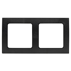 Стокгольм Рамка 2-местная черная EKF EXM-G-303-30