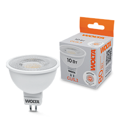 Светодиодная лампа WOLTA WSTD-MR16-220V10W4KGU5.3-L 10Вт 4000K GU5.3 с линзой WSTD-MR16-220V10W4KGU5.3-L
