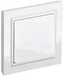 BRITE Выключатель 1-клавишный 10А в сборе ВСР10-1-0-БрБ белый IEK BR-V10-0-10-K01-F