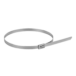 Хомут AISI 304 из нержавеющей стали, 4.6x290 (10 шт.) FlexLock plc-fl-tss-304-4.6x290-r