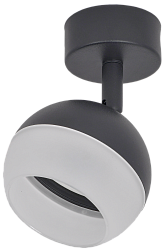 LIGHTING Светильник 4011 накладной настено-потолочный под лампу GX53 черный IEK LT-USB0-4011-GX53-1-K02