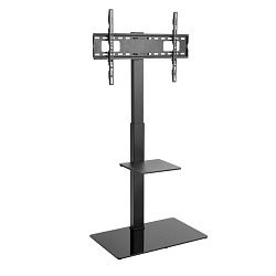 Напольная стойка с кронштейном для телевизора 37"-70", с дополнительной полкой для медиаоборудования, серия PROFI REXANT 38-0318