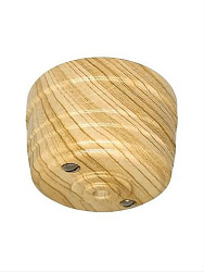 Корпус розетки потолочной пластиковый, D70x40, цвет - песочное золото, серия УСАДЬБА, ТМ "МезонинЪ", GE30811-11