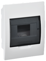 Корпус пластиковый ЩРВ-П-6 черная прозрачная дверь IP41 GENERICA MKP12-V-06-41-G