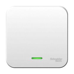 Выключатель 1-кл. ОП Blanca 6А IP20 (сх. 1) 250В с подсветкой с изолир. пластиной бел. SE BLNVA061111 1210447