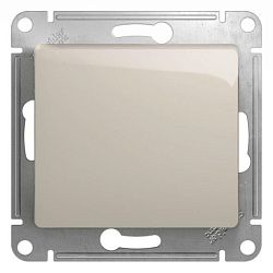 Кнопка нажимная 1-кл. СП Glossa 10А IP20 (сх. 1) 10AX механизм молочн. SE GSL000915 454478