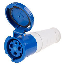 Розетка 233 переносная 2Р+РЕ 63А 220В IP67 REXANT 