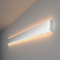 Светильник светодиодный линейный накладной двусторонний 103см 40Вт 3000К матовое серебро 101-100-40- a041468